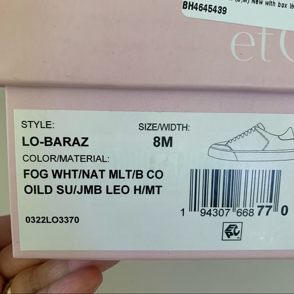 Louise Et Cie Baraz Women's Leather Animal Print Low Top Fashion Sneakers US 8 M - Picture 5 of 6